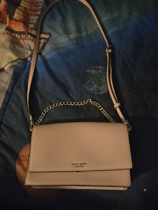 kate spade Handbags - kate spade Blush Pink Leather Flap Crossbody with Chain